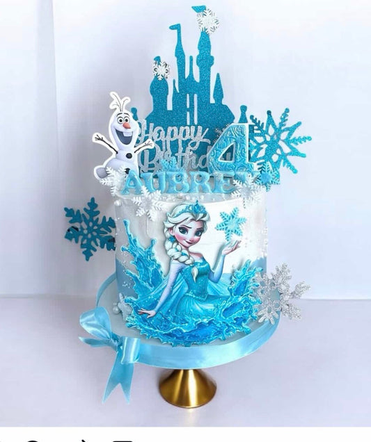 Disney Frozen -inspired birthday cake