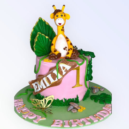 Giraffe birthday cake