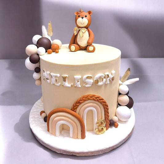 Tedy bear birthday cake