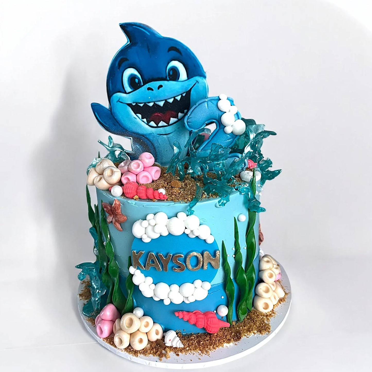 Baby Shark Birthday Cake