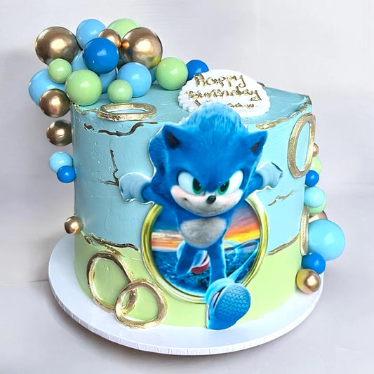 Sonic Birthday Cake