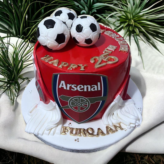 Arsenal birthday cake - Naturally_deliciousss