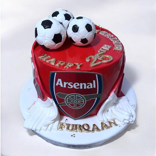 Birthday cake -Arsenal cake - Naturally_deliciousss