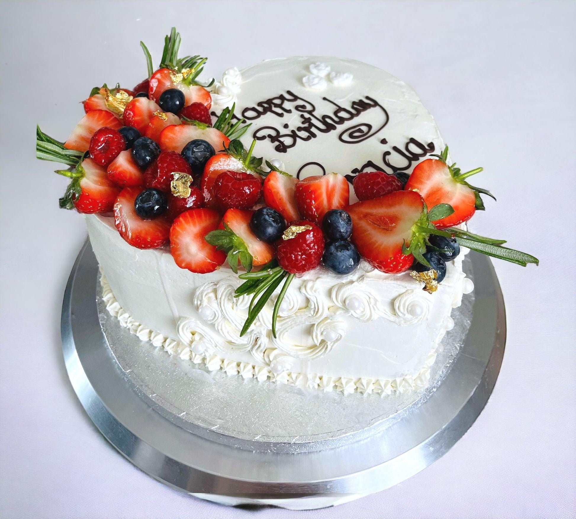 Birthday Cake in hart shape - Naturally_deliciousss
