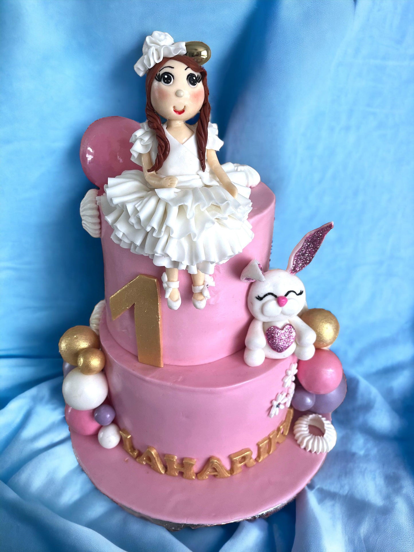 Birthday cake -Rabit and dolly - Naturally_deliciousss