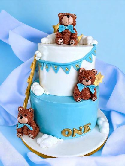 Birthday cake -teddy bears - Naturally_deliciousss
