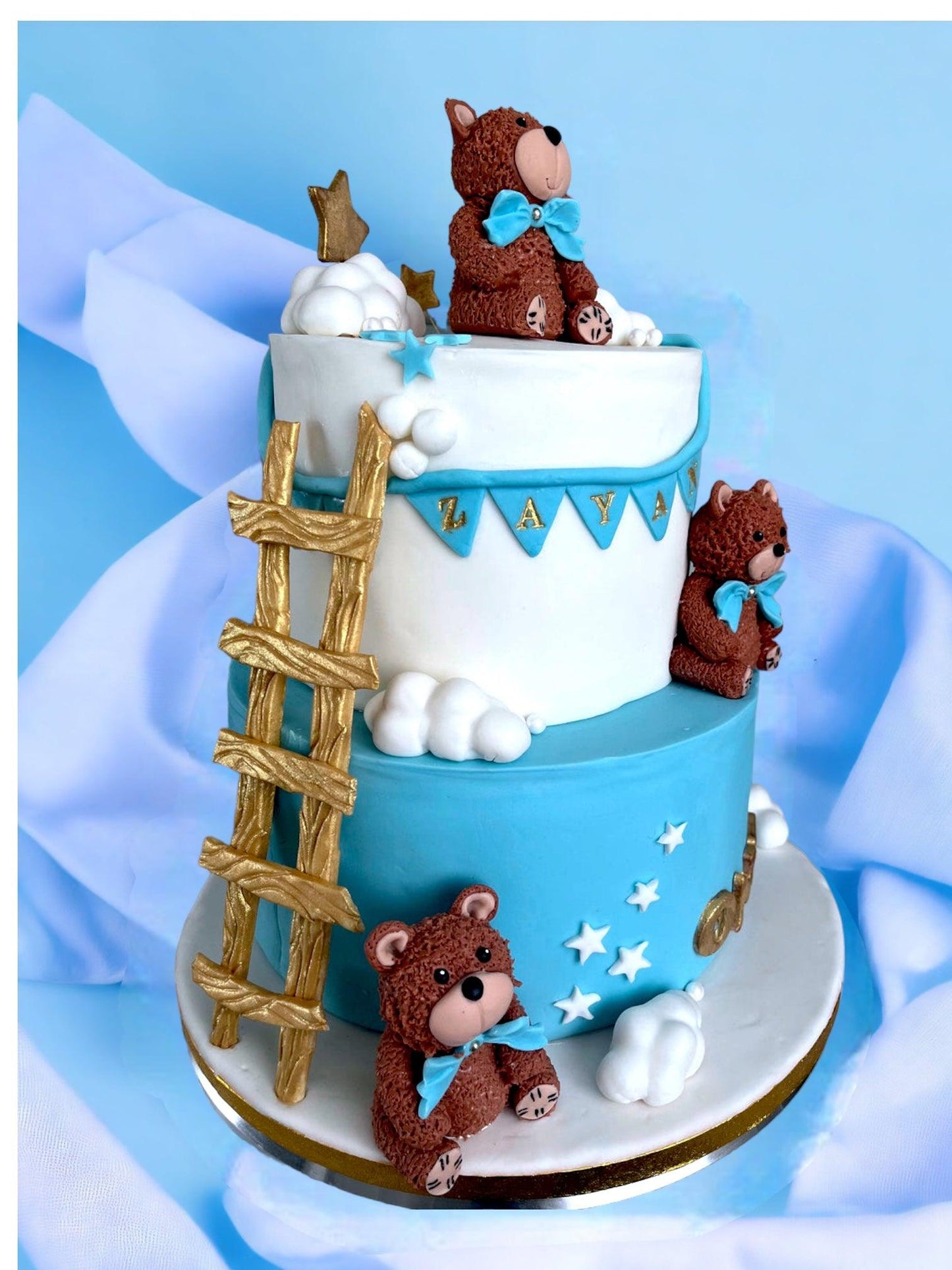 Birthday cake -teddy bears - Naturally_deliciousss