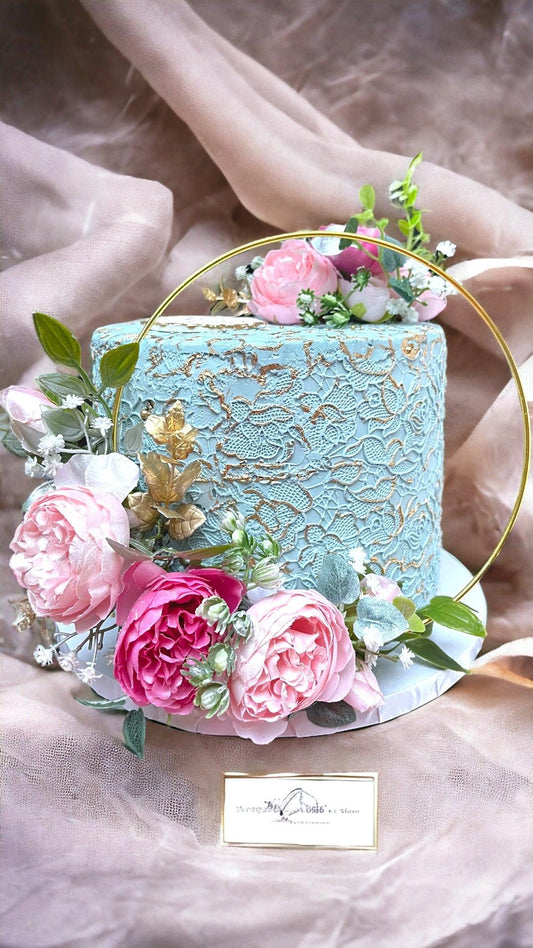 Birthday cake with floral ring - Naturally_deliciousss