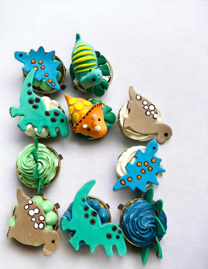 Dinosaur cupcakes - Naturally_deliciousss