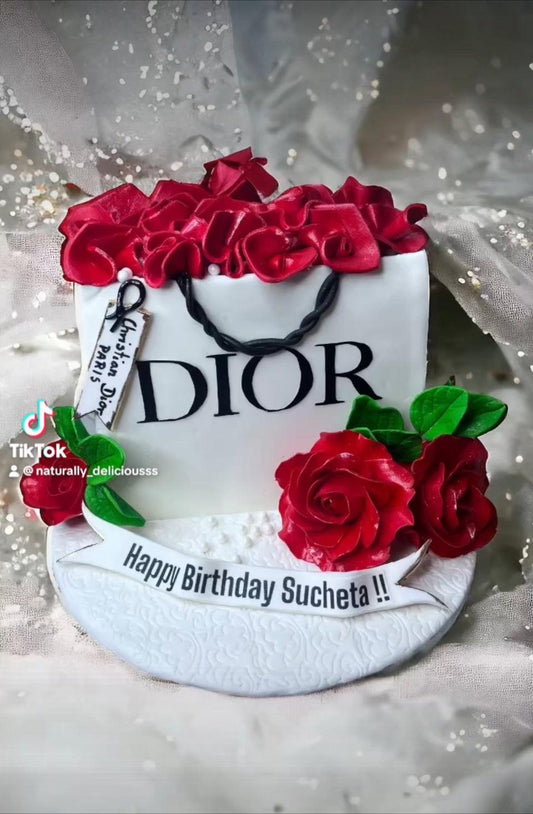 Dior bag cake - Naturally_deliciousss