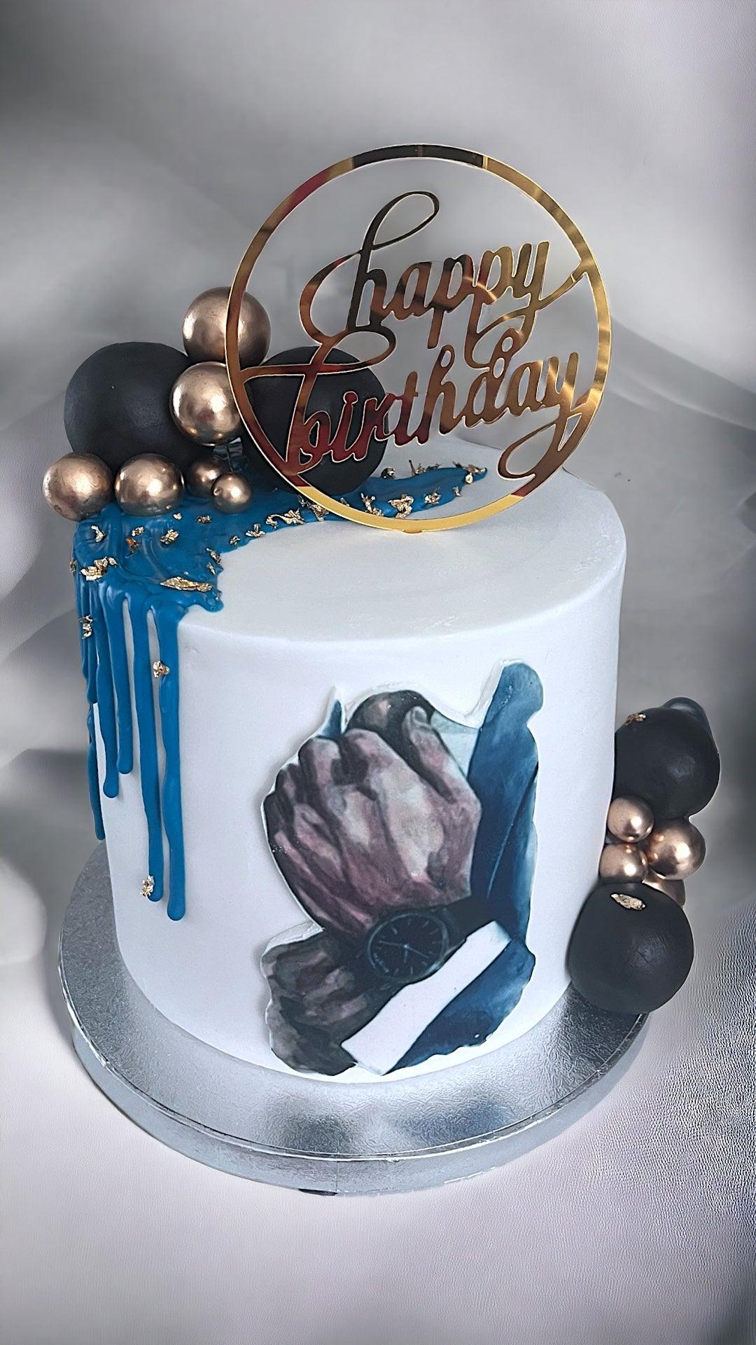 Gentleman Birthday Cake - Naturally_deliciousss