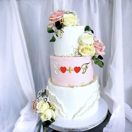 Wedding cake -pink - Naturally_deliciousss