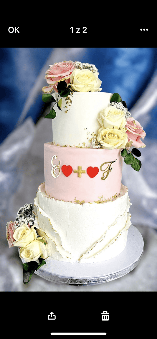 Wedding cake -pink - Naturally_deliciousss